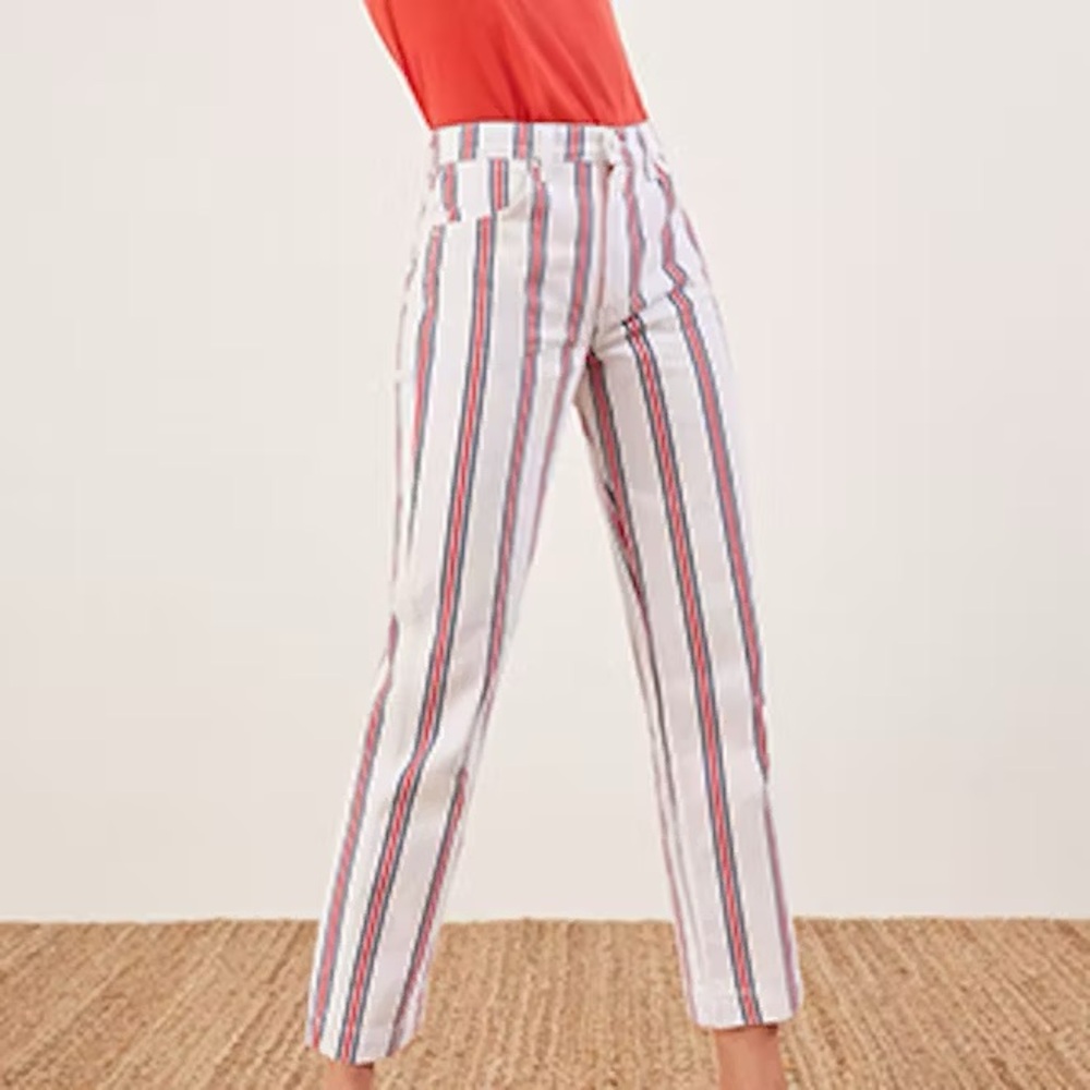 Reformation striped jeans